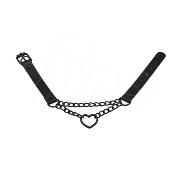 קולר לב עם שרשרת